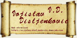 Vojislav Dišljenković vizit kartica